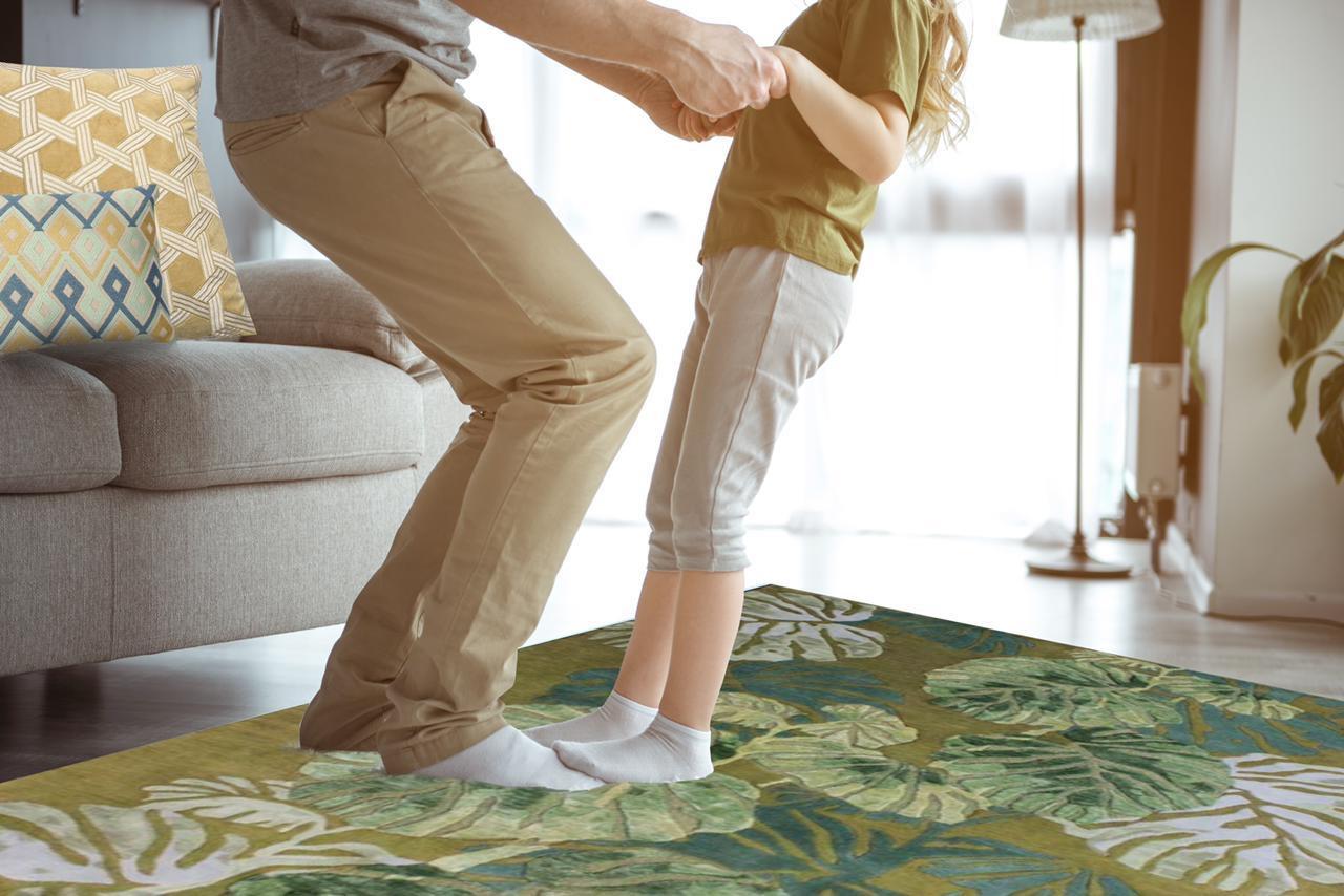 Schöner handgetufteter Teppich in neuem, modernem Design im Zustand „Neu“ im Angebot in Saint Ouen, FR