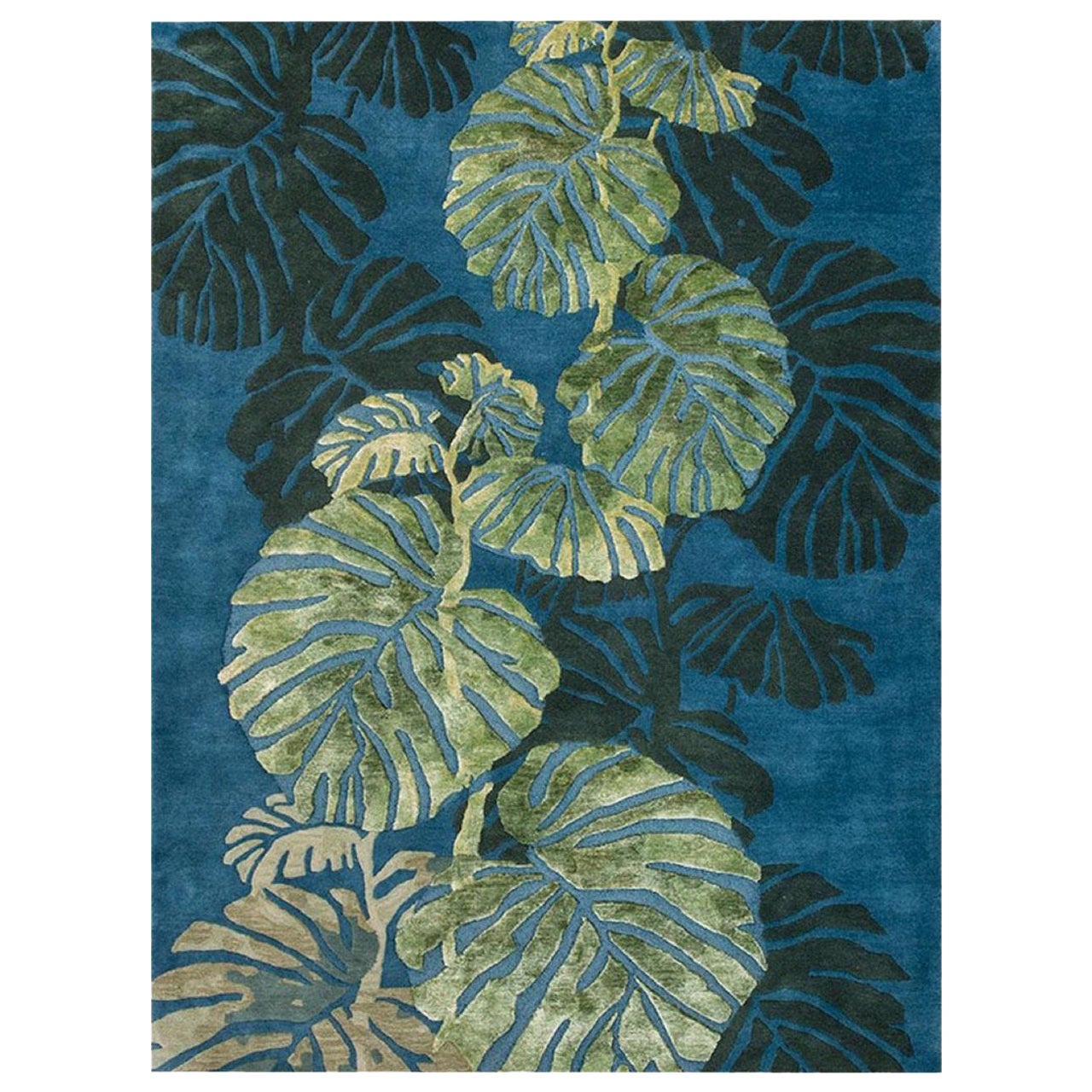 Magnifique tapis touffeté à la main de conception moderne et moderne