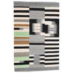 Beautiful New Modern Design Handwoven Kilim Rug  size 6ft 6in x 9ft 10in
