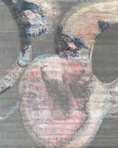 Beautiful New Modern Hand Knotted, Abstract Design Rug