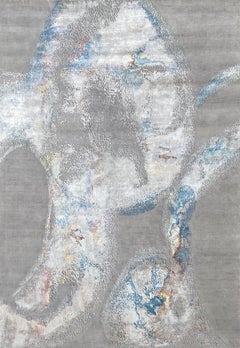 Beautiful New Modern Hand Knotted, Abstract Design Rug
