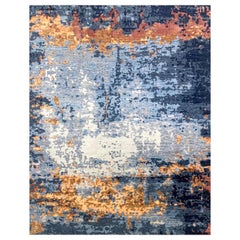 Beautiful New Modern Hand Knotted, Abstract Design Rug