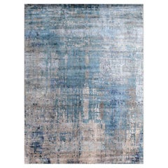 Beautiful New Modern Hand Knotted, Abstract Design Rug