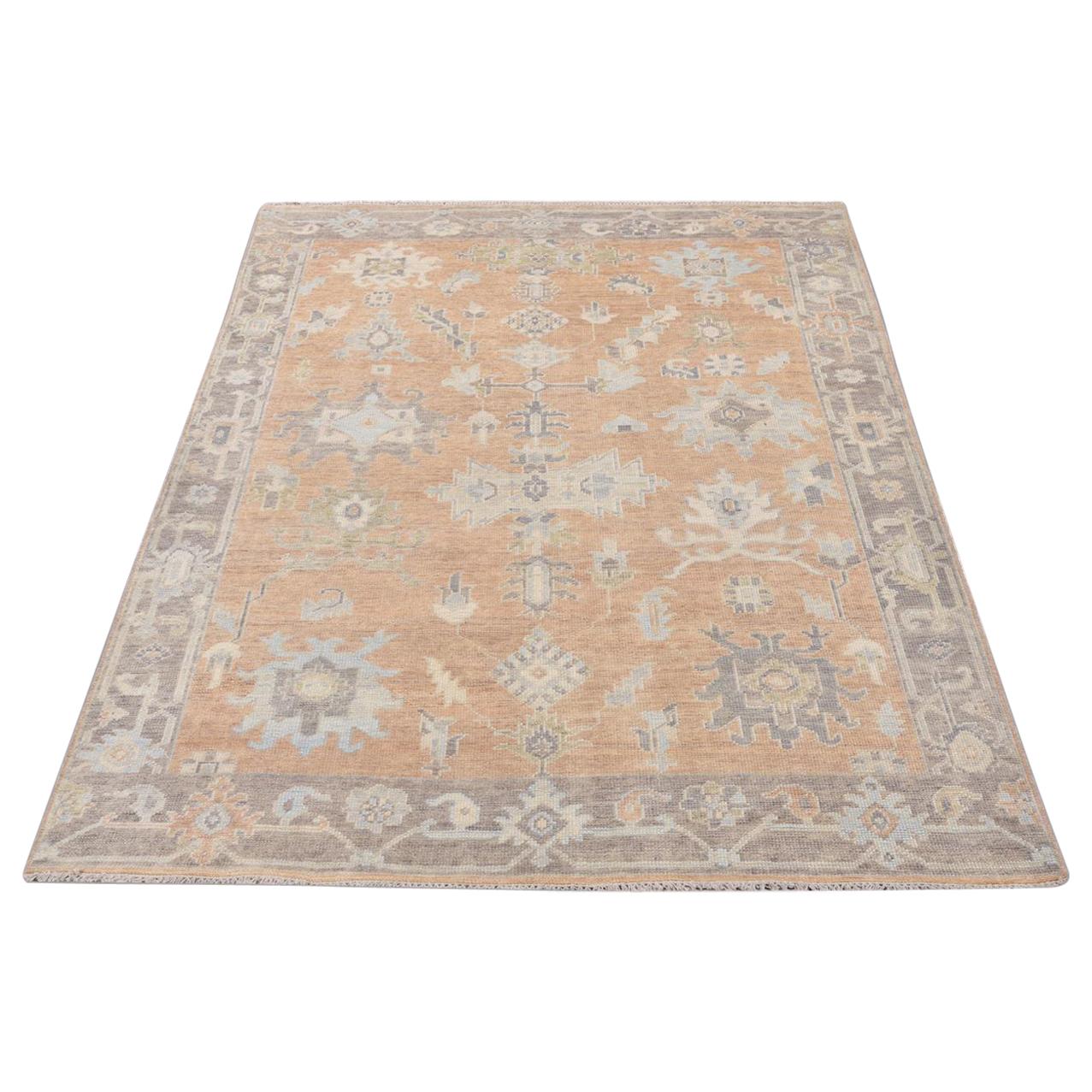 Beautiful New Oushak Design Rug For Sale