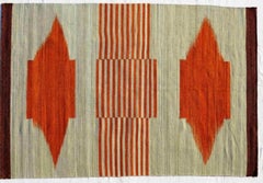 Beautiful New Tribal Design Handwoven Kilim Rug  size 6ft 6in x 9ft 10in
