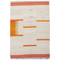 Bellissimo Rug & Kilim intrecciato a mano dal nuovo design tribale  dimensioni 6ft 6in x 9ft 10in