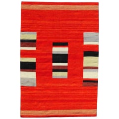 Beautiful New Tribal Design Handwoven Kilim Rug  size 6ft 6in x 9ft 10in