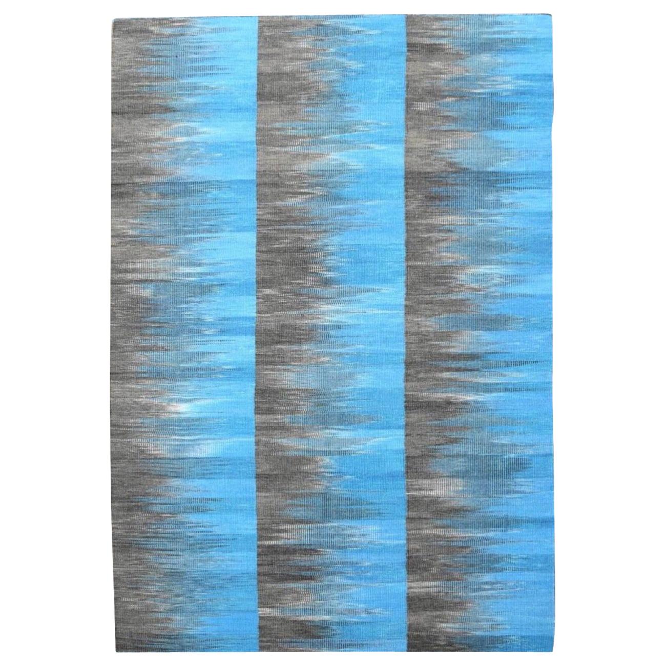 Magnifique tapis Kilim tissé à la main à motifs tribaux, neuf  Taille : 6 pieds 6 po. x 9 pieds 10 po. en vente