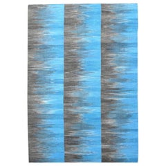 Magnifique tapis Kilim tissé à la main à motifs tribaux, neuf  Taille : 6 pieds 6 po. x 9 pieds 10 po.