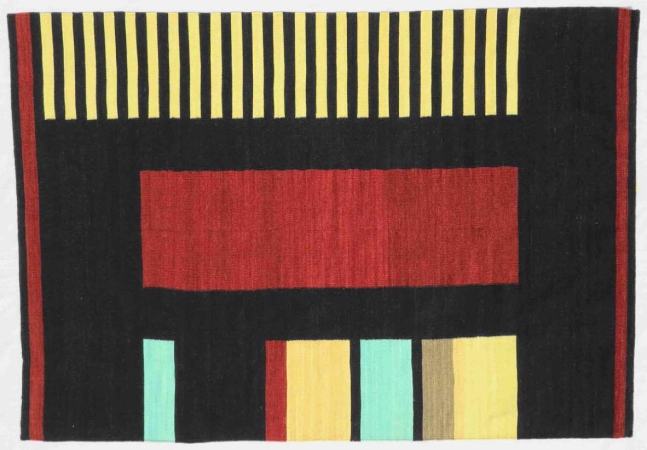 Hand-Woven Beautiful New Tribal Design Handwoven Kilim Rug For Sale