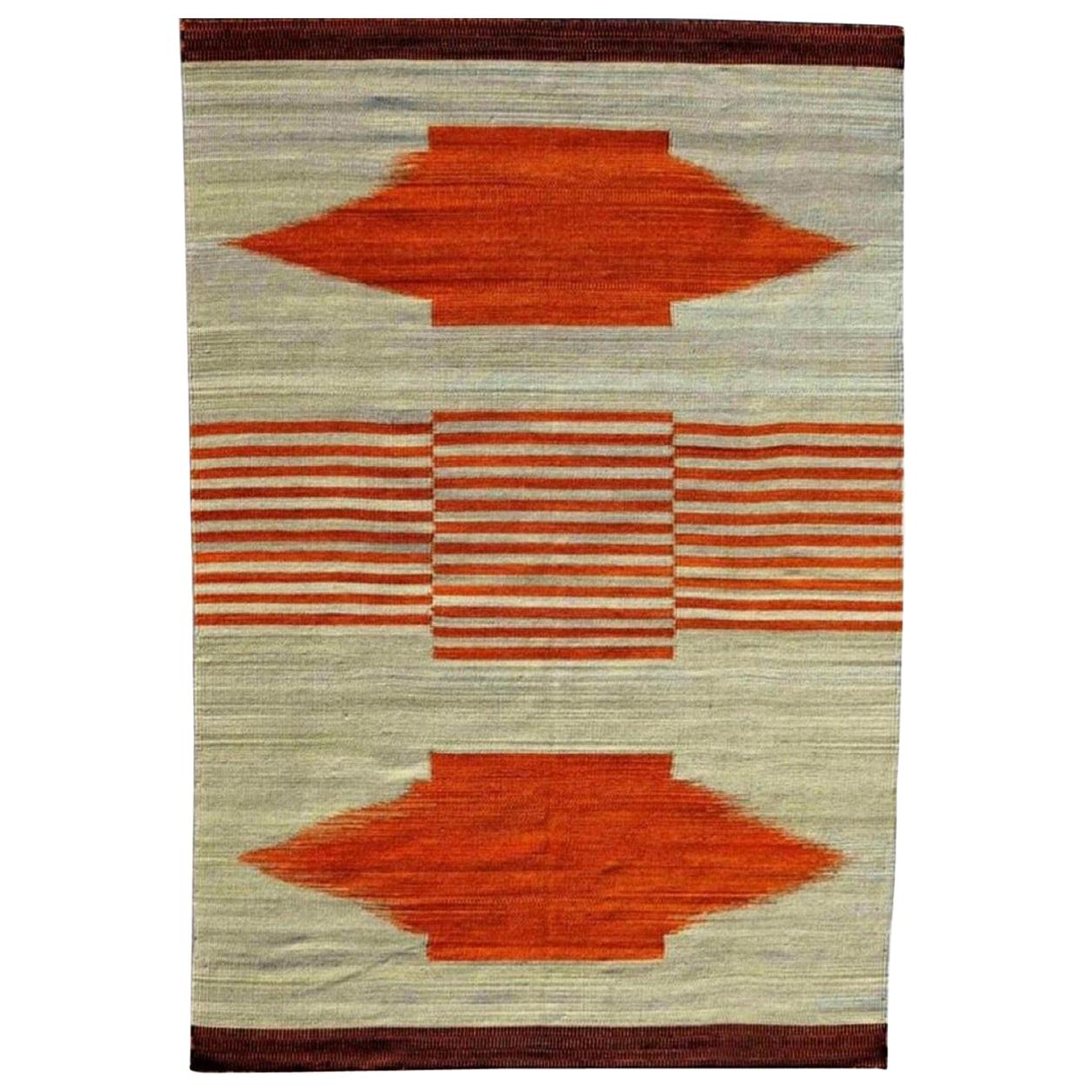 Beautiful New Tribal Design Handwoven Kilim Rug