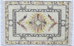 Schöner neuer handgewebter Kelim-Teppich mit marokkanischem Stammesmuster, Größe 6ft 6in x 9ft 10in