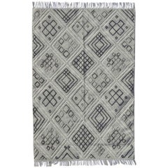 Beautiful New Tribal Moroccan Design Handwoven Kilim Rug