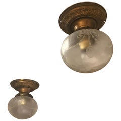 Beautiful of Bronze Pendant with Acid Etched Globes