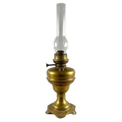 Beautiful Oil Lamp Lempereur & Bernard, Belgium  Vintage Oil Lamp In Brass