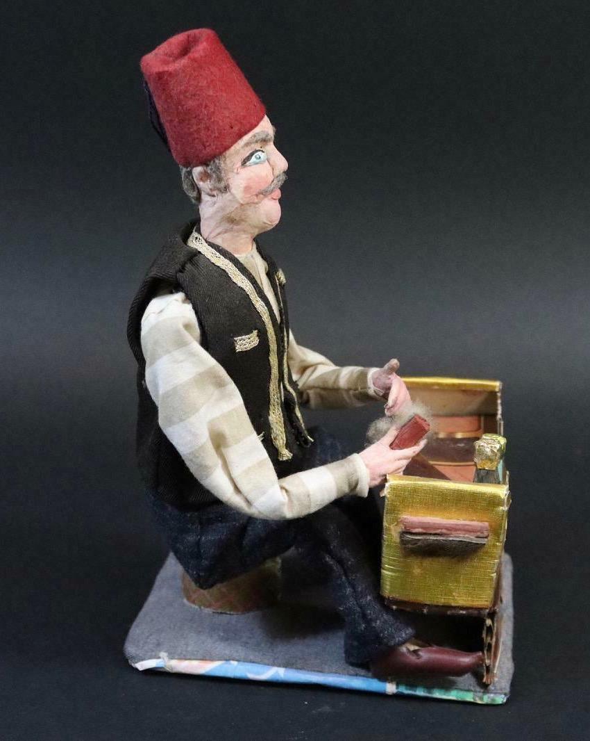 Beautiful Old Oriental Guy Candy Container Secret Chamber Figure, Vintage German For Sale 7