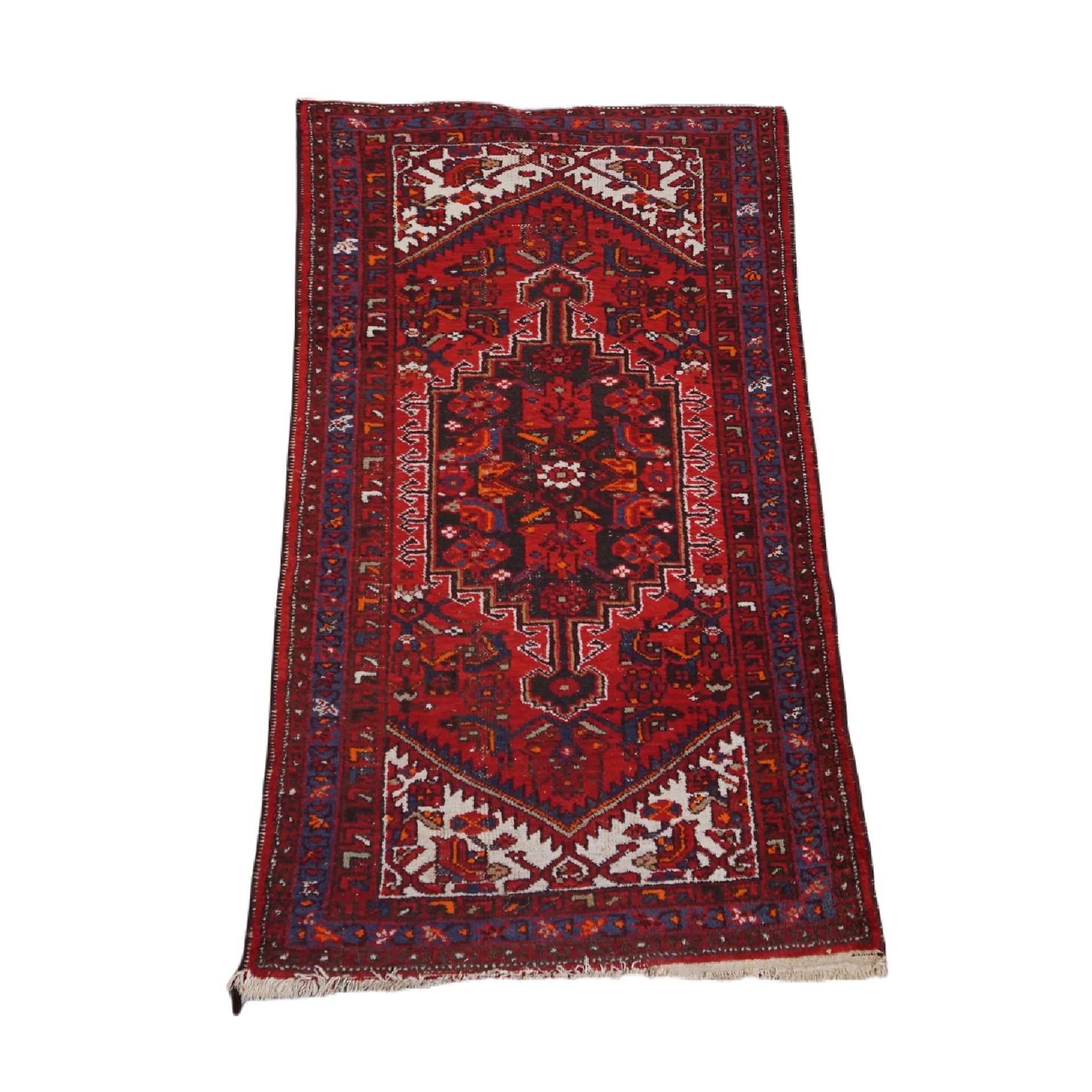 Offered this beautiful old oriental rug with a beautiful vintage look and great colors 190×100 cm.

Let your home shine with this beautiful rug. It has beautiful colors and beautiful details. These types of rugs are not only a popular item for a