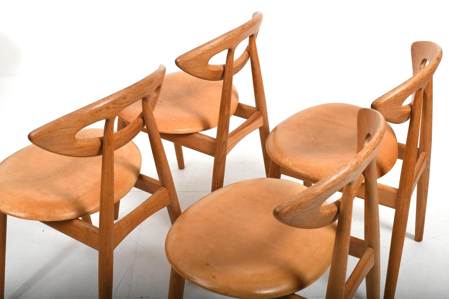 Beautiful old Set of Eye Chairs by Ejvind A. Johansson 3
