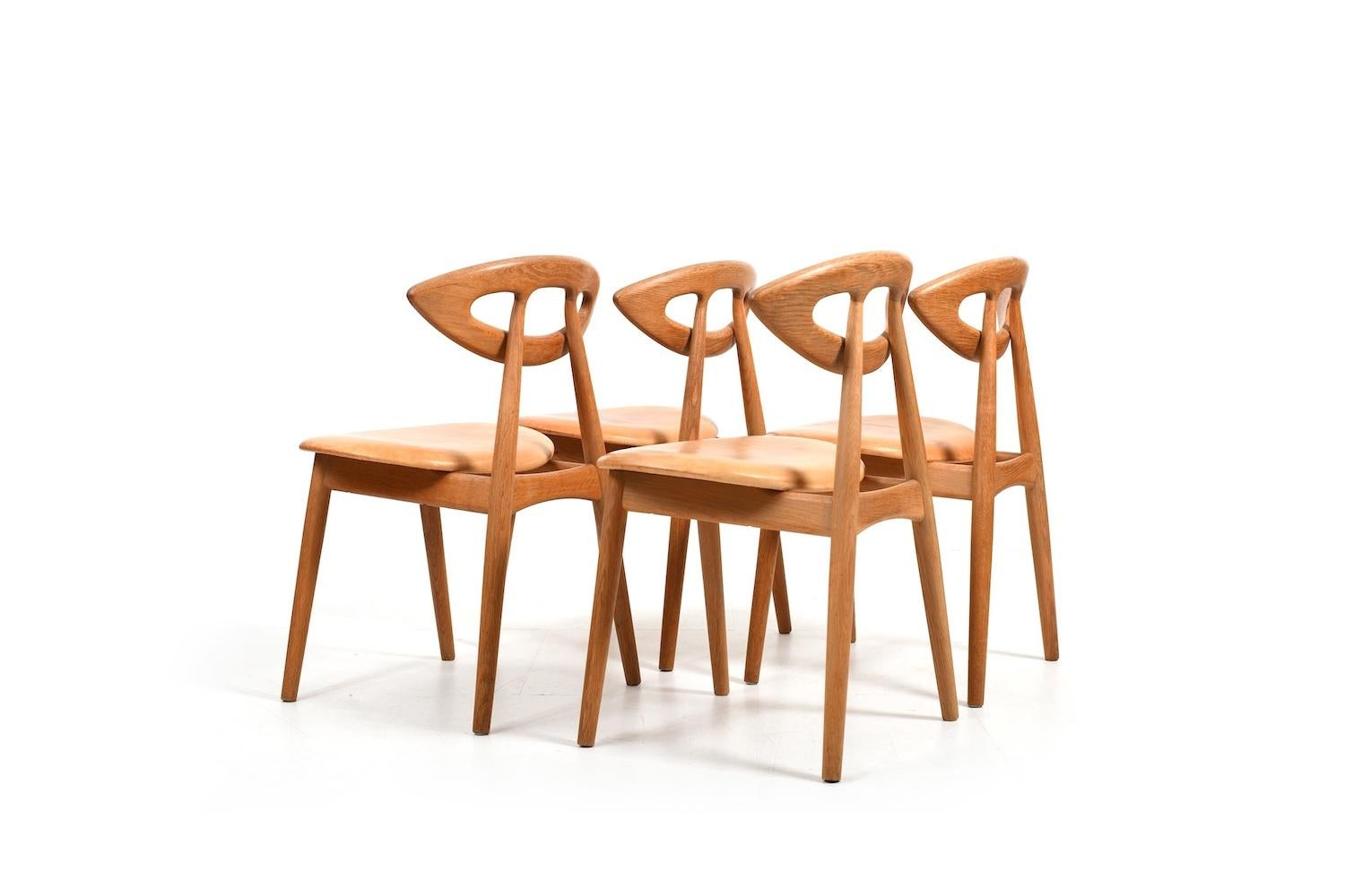 20th Century Beautiful old Set of Eye Chairs by Ejvind A. Johansson