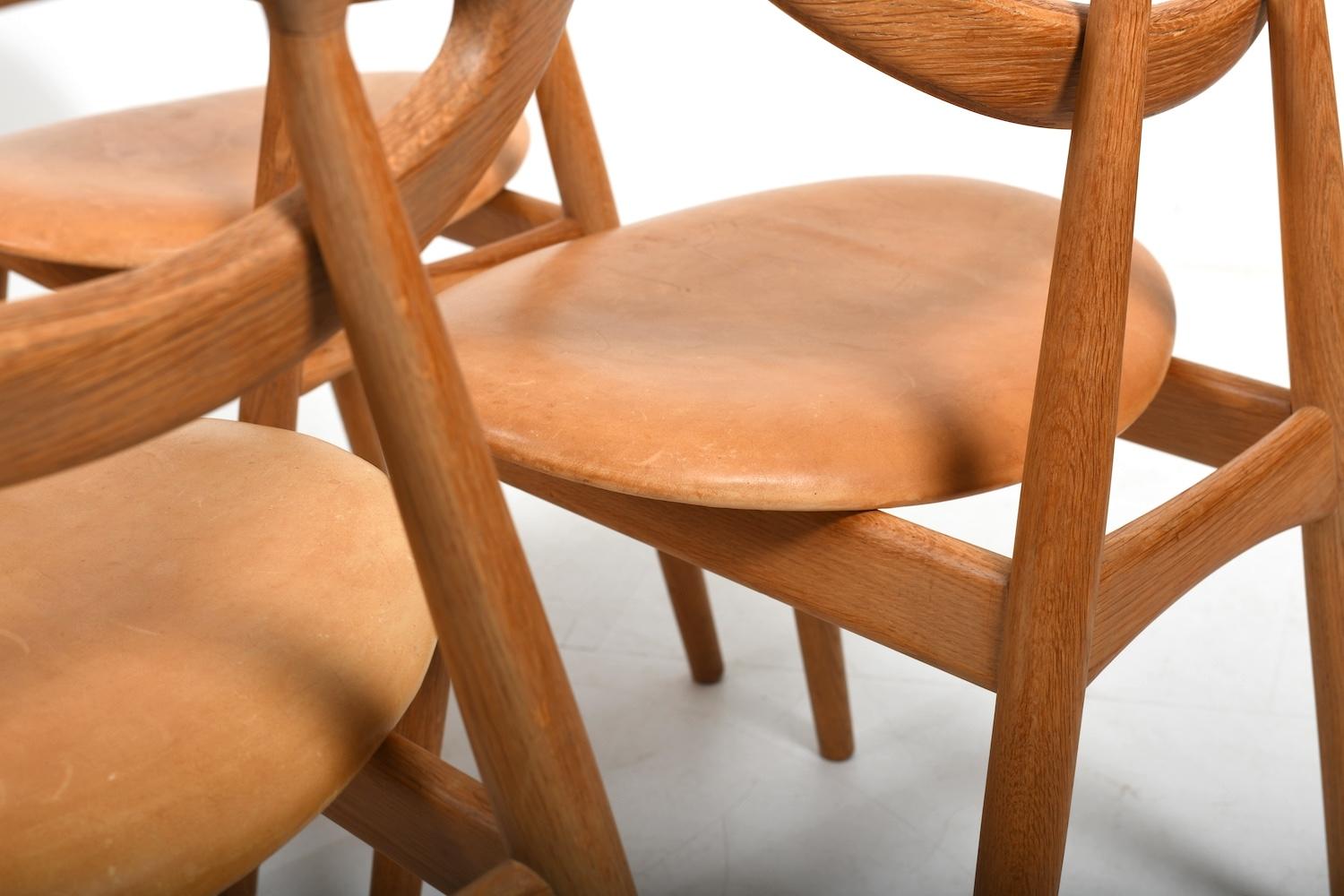 Beautiful old Set of Eye Chairs by Ejvind A. Johansson 1