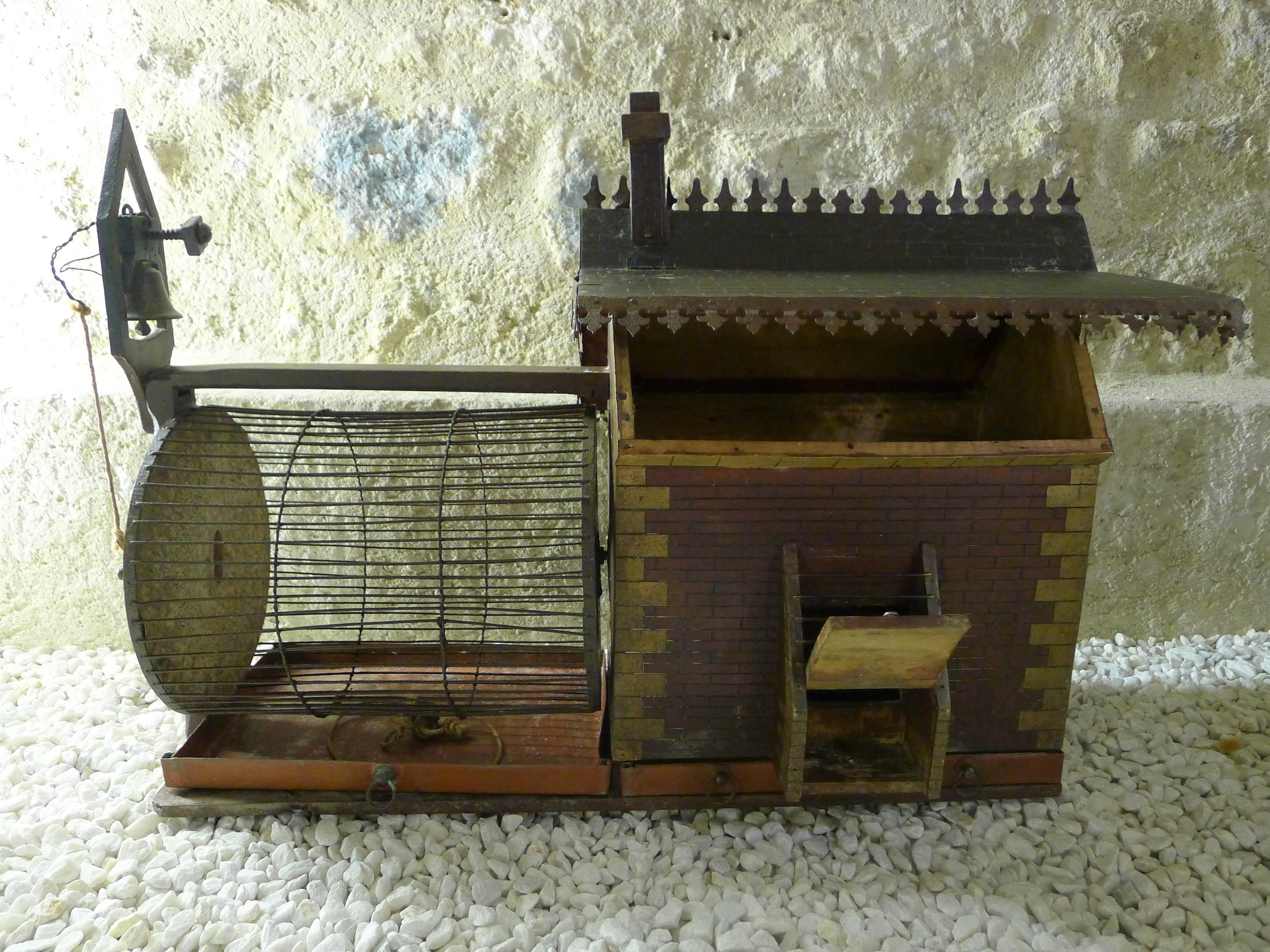 Folk Art Beautiful Old Squirrel Cage, Early 19th Century For Sale