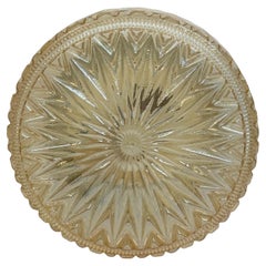 Beautiful one Light Starburst Pattern Flush Mount by Austrian Company, 1960s