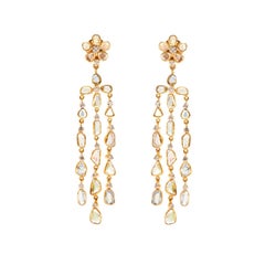 Diamond Chandelier 18 Karat Gold Earrings 