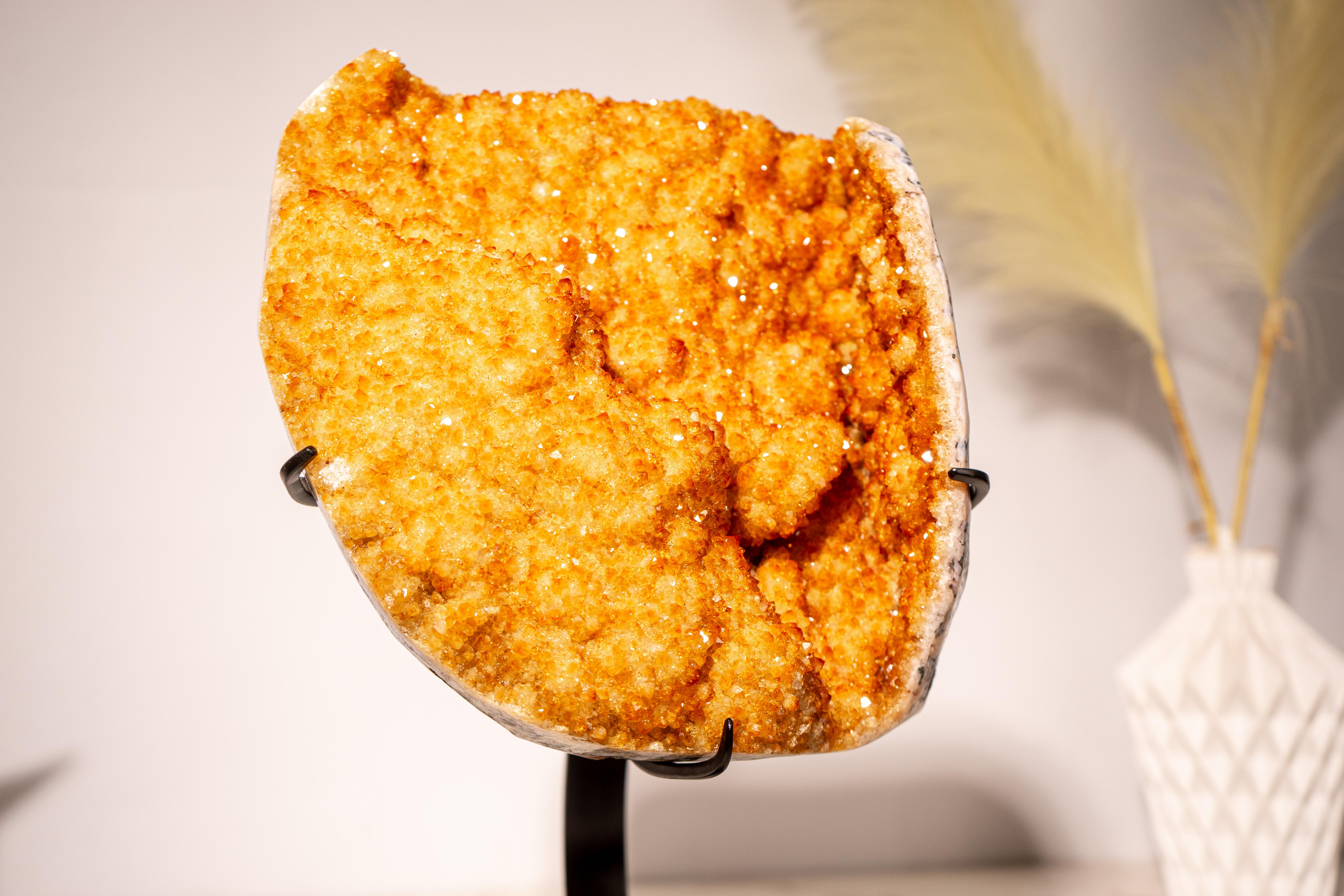 Brasiliano Bellissimo cluster di citrino arancione in vendita