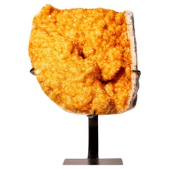 Magnifique grappe de citrine orange