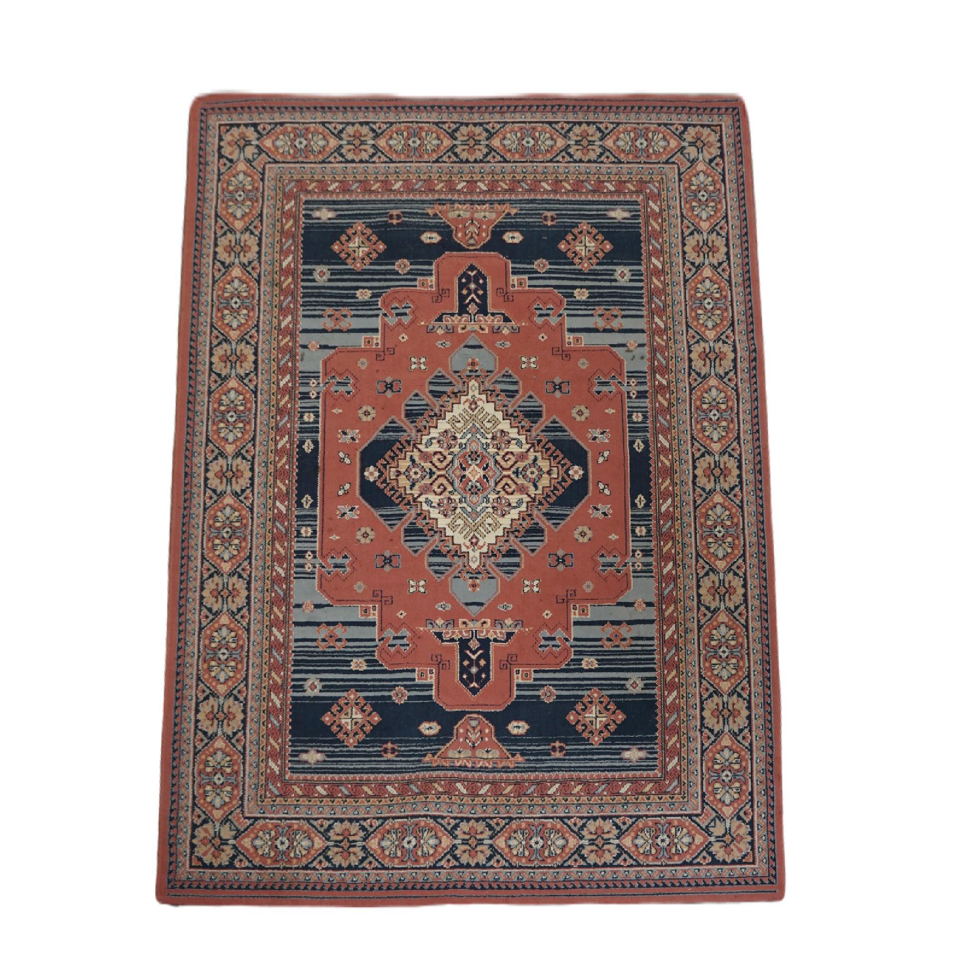 Offered this beautiful oriental style rug with mainly blue and pink colors 280x190cm.

Let your home shine with this beautiful rug. It has beautiful colors and beautiful details. These types of rugs are not only a popular item for a living room, but