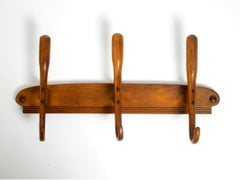 Beautiful original 1930s wall coat hook rack made of bentwood  Made in Austria