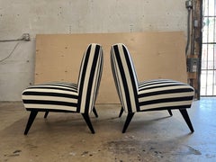 Beautiful Original 1950s Lounge Chairs in the style of Gio Ponti