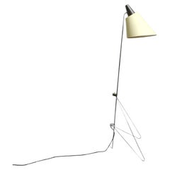 Schöne original 1960er Metall-Chrom-Stehlampe von Josef Hurka für Napako Czech
