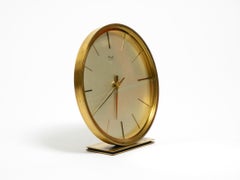 Bellissimo orologio da tavolo originale degli anni '60 in ottone massiccio di Kienzle Clocks