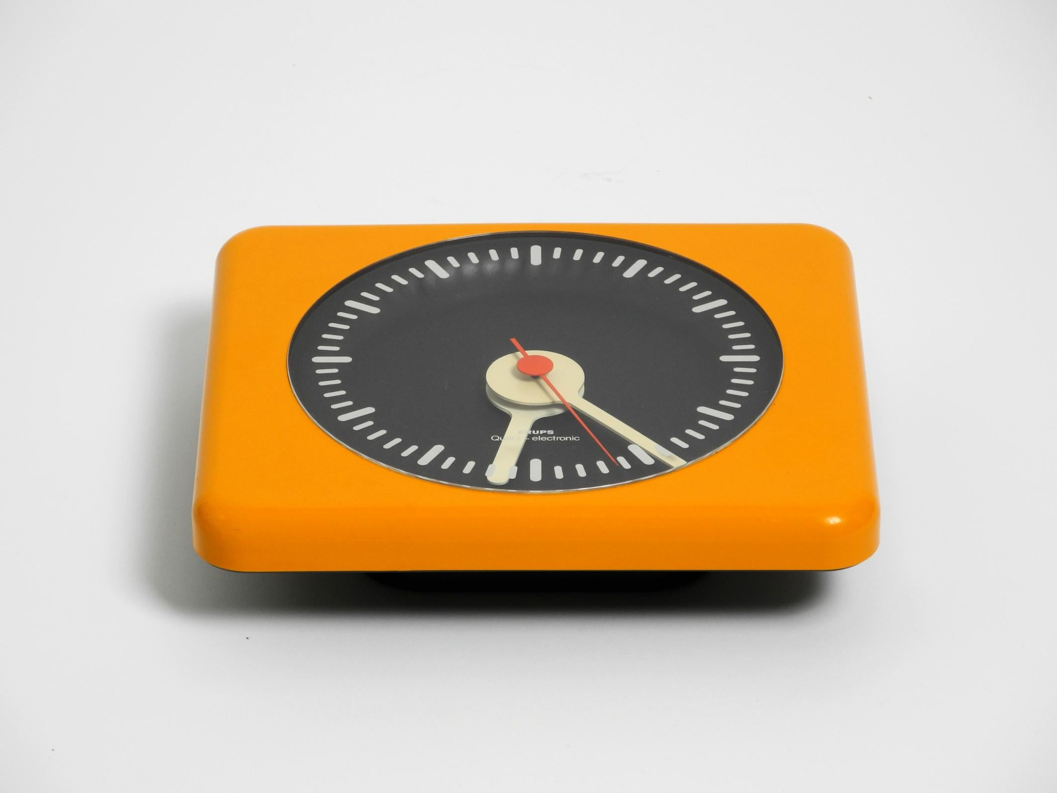 German Beautiful original 1970s Krups wall clock in typical Space Age design For Sale
