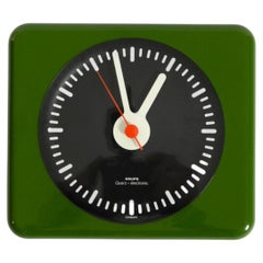 Beautiful original 1970s Krups wall clock in typical Space Age design