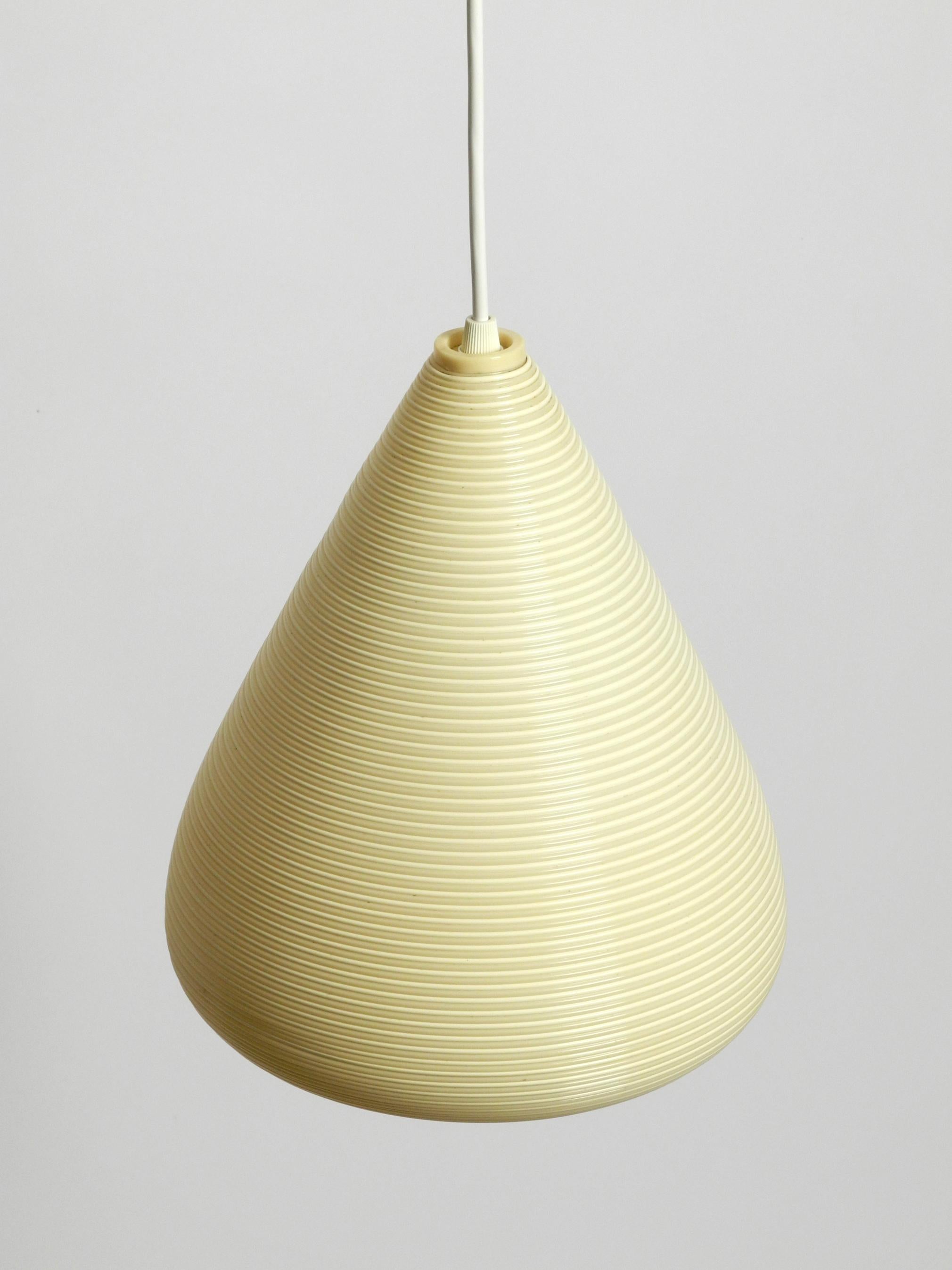 European Beautiful original large 1960s Heifetz Rotaflex pendant lamp in a drop shape For Sale