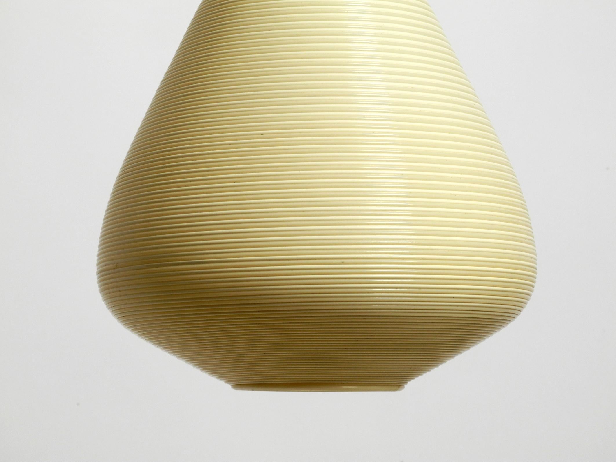 Plastic Beautiful original large 1960s Heifetz Rotaflex pendant lamp in a drop shape For Sale