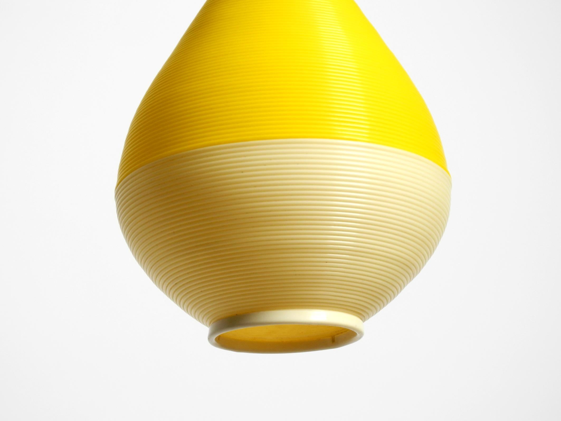 Plastic Beautiful original large 1960s Heifetz Rotaflex pendant lamp in drop shape For Sale