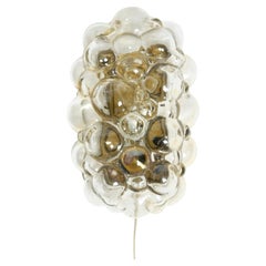 Beautiful original Mid Century glass bubble wall lamp. Design by Helena Tynell