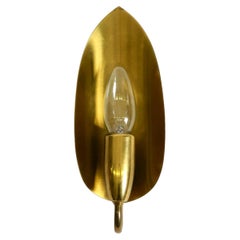 Beautiful original Mid Century Modern cone wall lamp made of brass