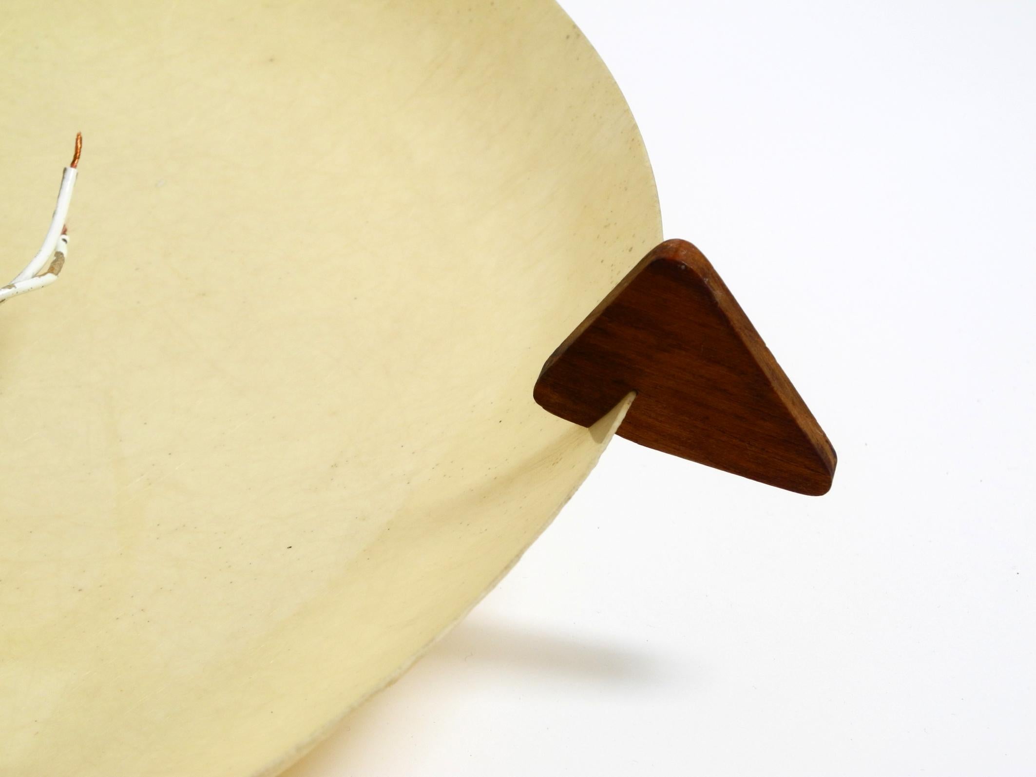 Bellissima lampada da soffitto o da parete in fibra di vetro originale del Mid Century Modern in vendita 1