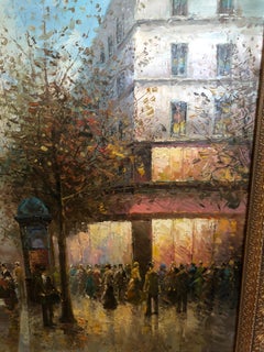 Beautiful Original Oil on Canvas of Paris by T. E. Pencke