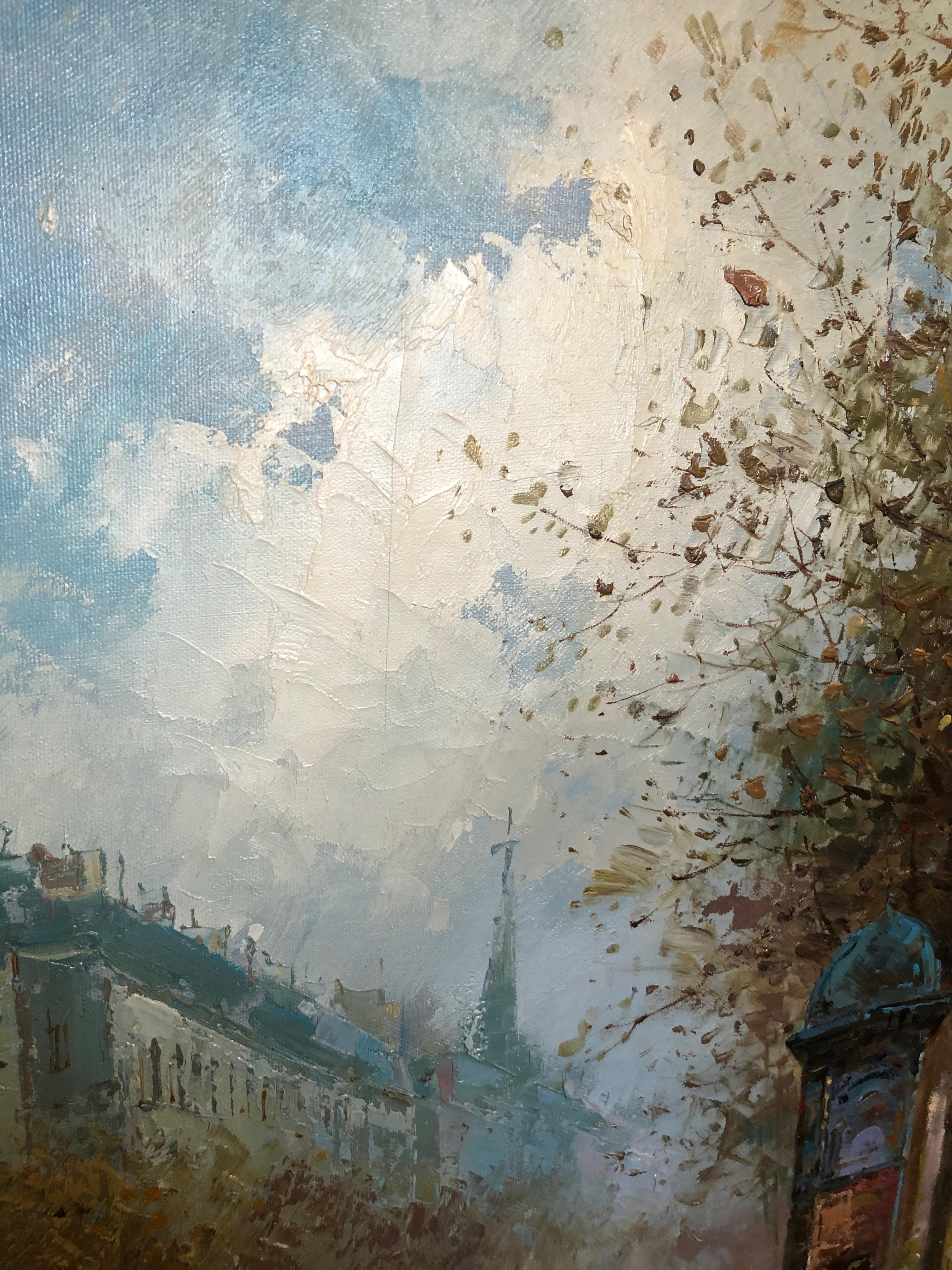 Beautiful Original Oil on Canvas of Paris by T. E. Pencke 2