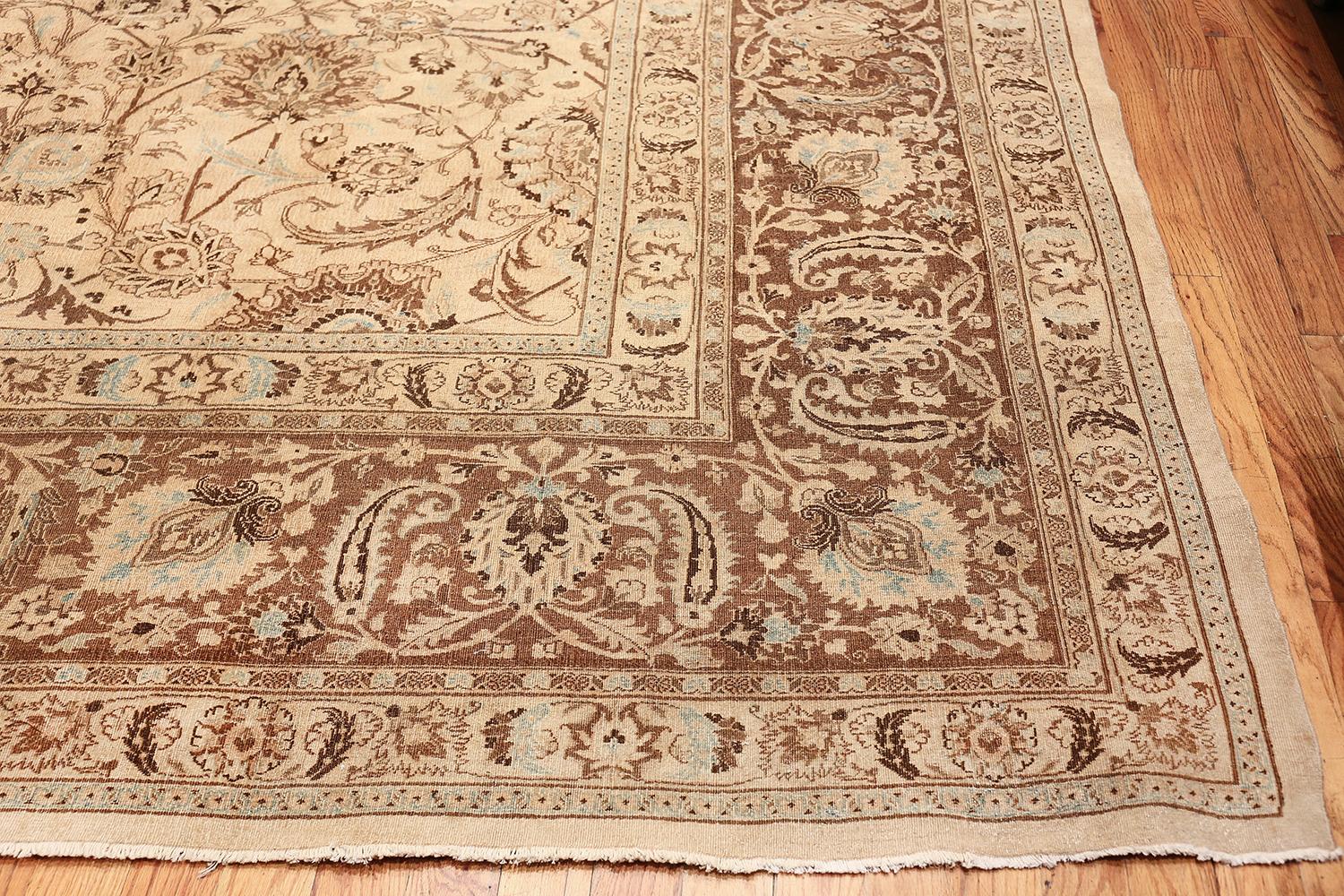 Antique Brown Khorassan Rug. Size: 15 ft 4 in x 23 ft 8 in For Sale 3