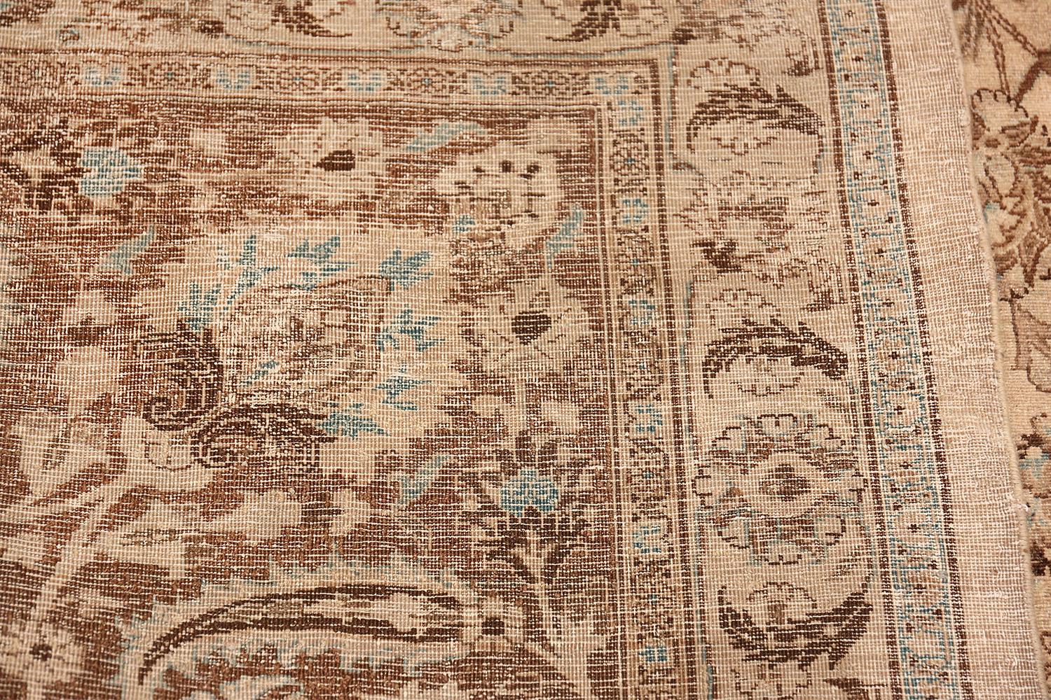 Antique Brown Khorassan Rug. Size: 15 ft 4 in x 23 ft 8 in For Sale 6