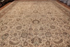 Antique Brown Khorassan Rug. Size: 15 ft 4 in x 23 ft 8 in