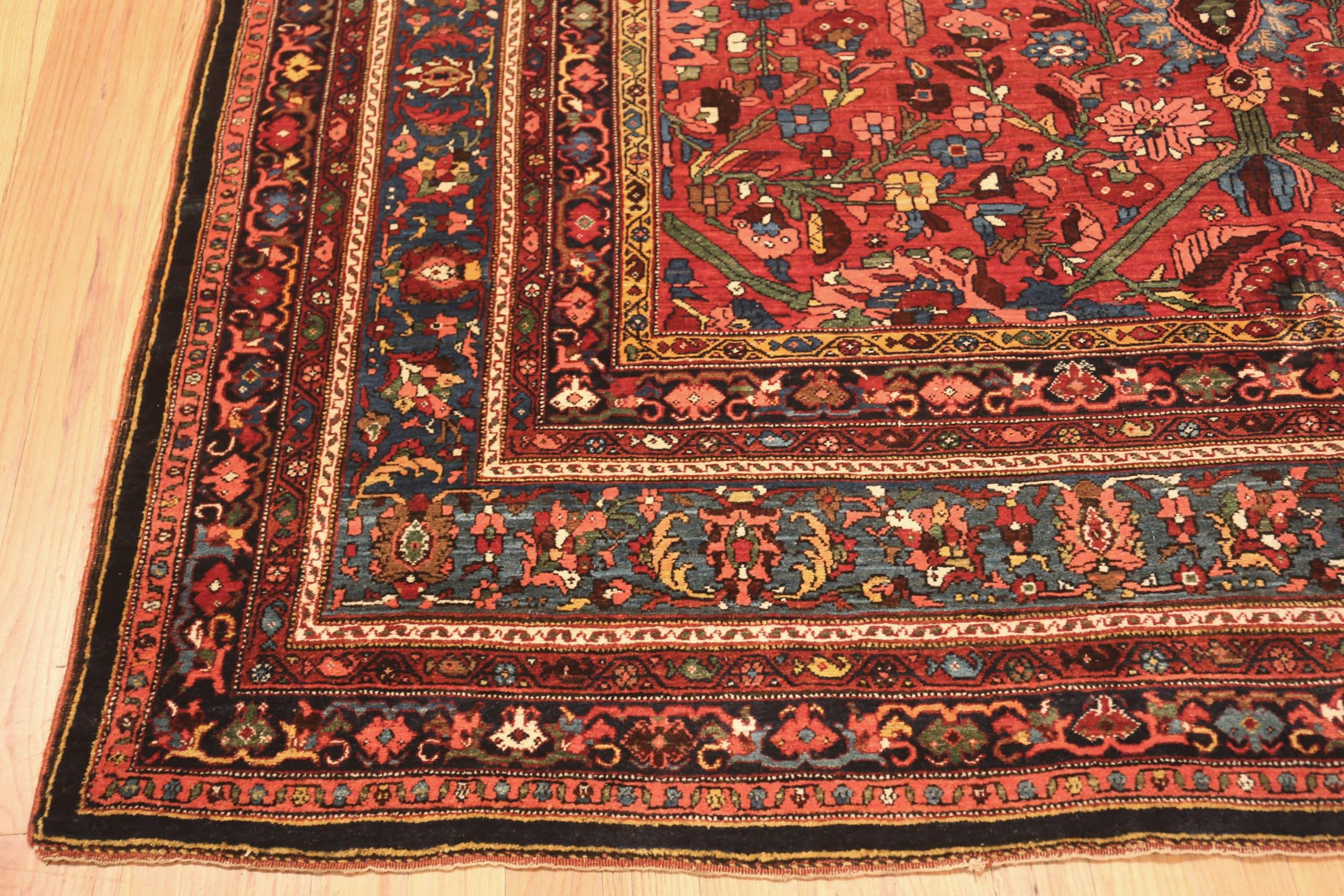 Tribal Magnifique tapis persan Bidjar surdimensionné 12'10