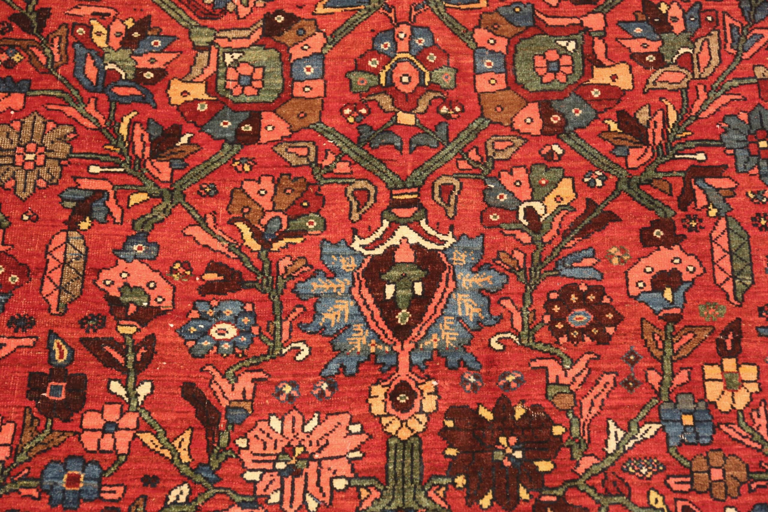 Wool Beautiful Oversized Antique Persian Bidjar Rug 12'10