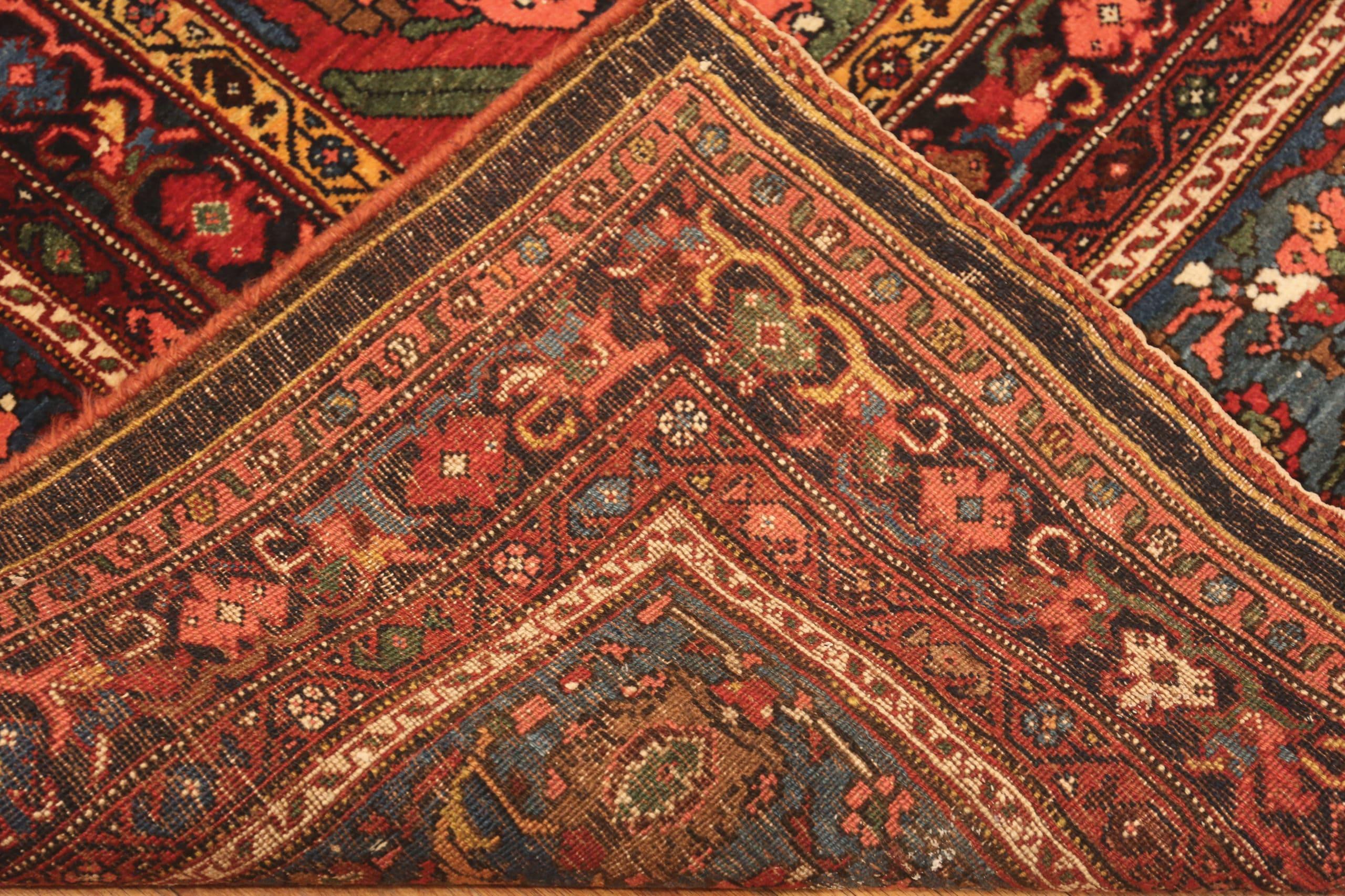 Magnifique tapis persan Bidjar surdimensionné 12'10